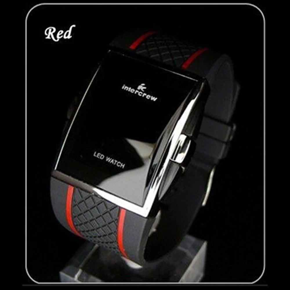 New Black Led Digital Military Watches Men Wristwatches Luxury Brand Curved Screen Fashion Sports Watches Male Electronic Clock