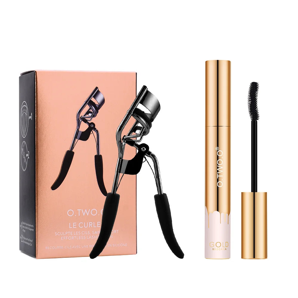 O.TWO.O 2pcs Makeup Set Mascara Eyelash Curler Eyelash Extension Curling Waterproof Long-lasting Thick Mascara Make Up for Eyes