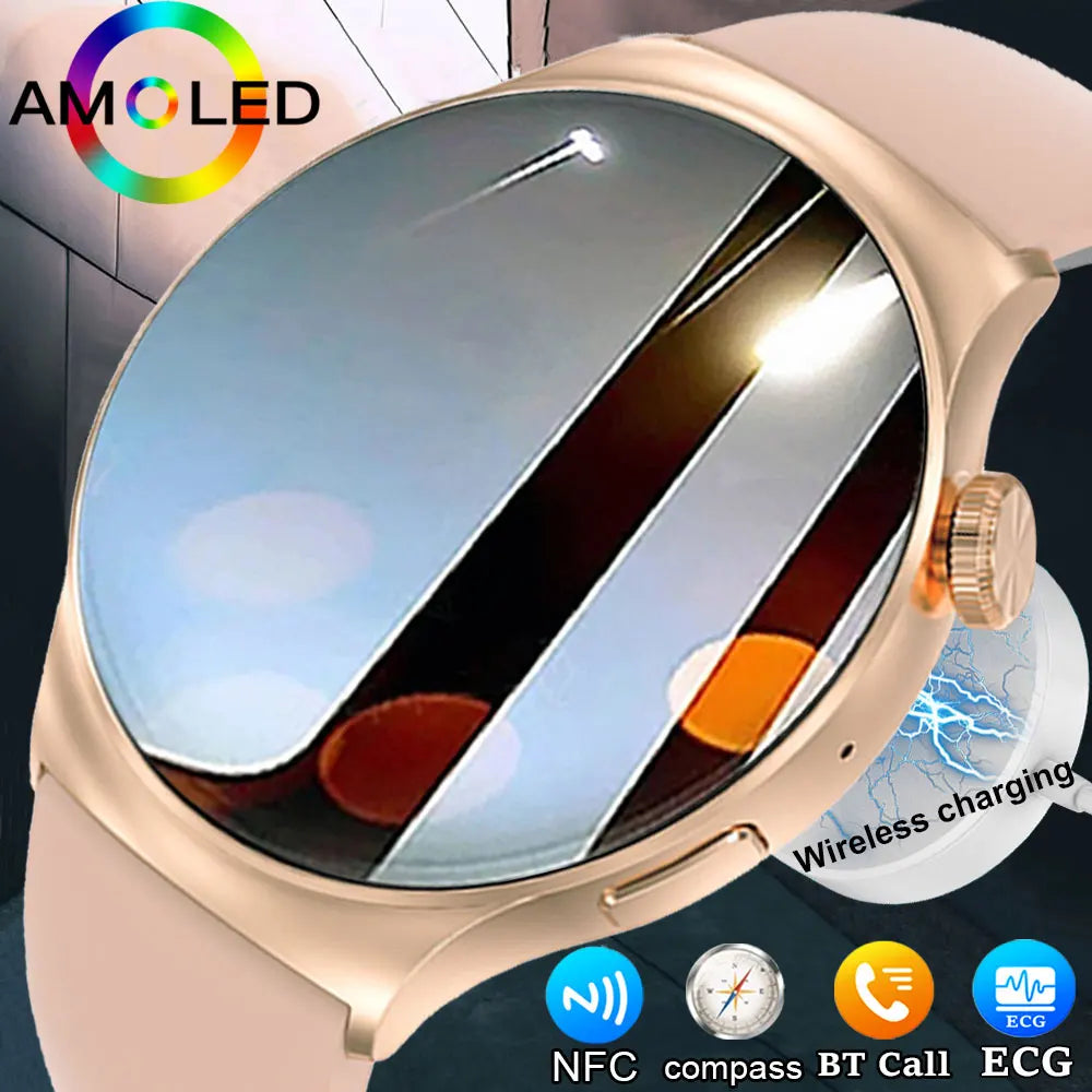 New SmartWatch 4 Women GPS Tracker HD 454*454 Men Smart Watch Compass Bluetooth Call NFC ECG Smartwatch Women For Android IOS