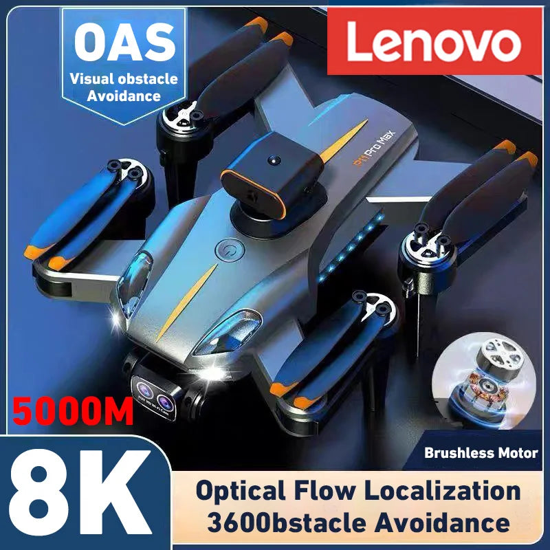 Lenovo P11 Pro Drone GPS Professinal 8K HD Camera Four-way Intelligent Obstacle Avoidance Foldable Quadcopter RC 5000M Gifts