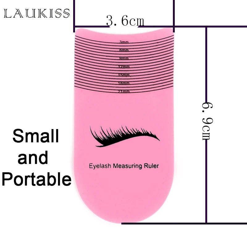 5/10PCS Eyelash Length Measuring Ruler Portable Eyebrow Soft Plastic Ruler Makeup Tool 3-21mm Eyelash Extension Growth Accessory