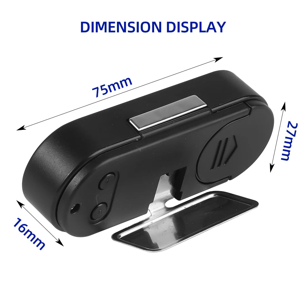 Electronic Digital Car Clock LCD Display Luminous Thermometer Automobiles Dashboard Clock Car Interior Accessories