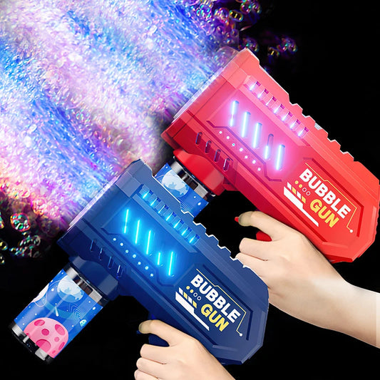 Fully automatic children's bubble machine luminous toy gift bubble gun bubble stick without battery without  bubble water