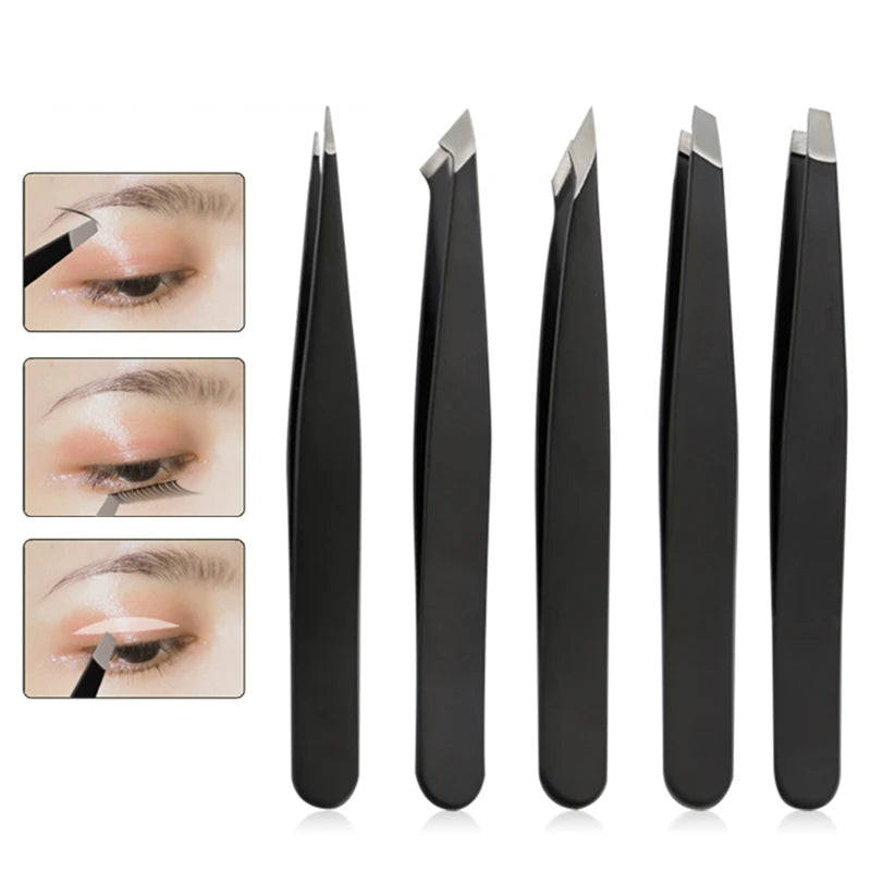 1Pc Professional Eyebrow Tweezers Makeup Tools Eyebrow Pinch Pliers Tweezer For Eyebrows Accessories Beauty Hair Clip Remover