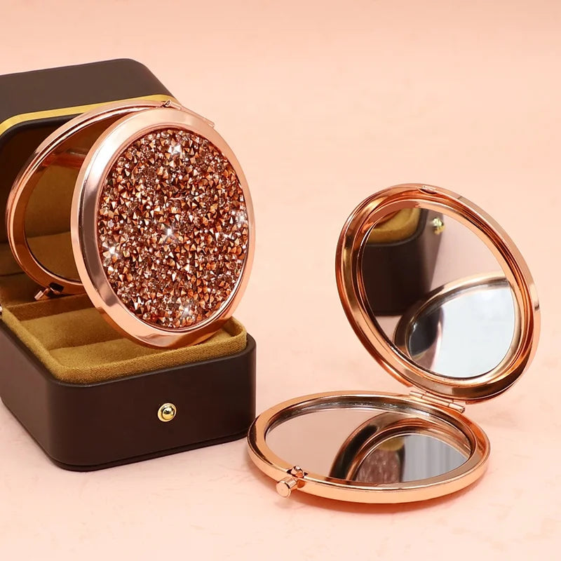 Custom Mini Bling Makeup Pocket Mirror