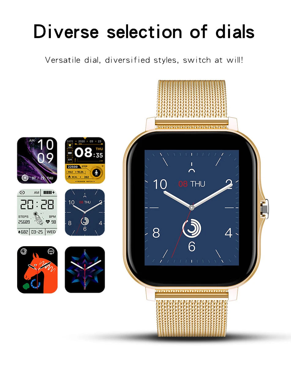 2024 NEW SmartWatch Android Phone 1.44" Color Screen Full Touch Custom Dial Smart Watch Women Bluetooth Call Smart Watch Men