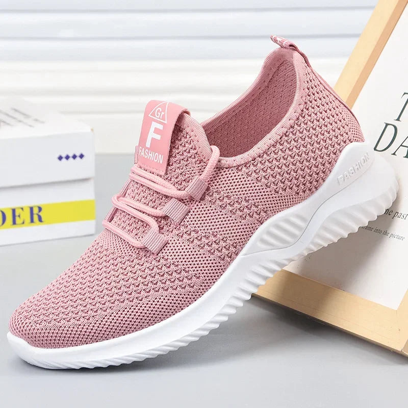 2023 Women's Casual Sneakers Summer Comfortable Breathable Platform Shoes Fashion Women Versatile Lace-up Shoe кроссовки женские