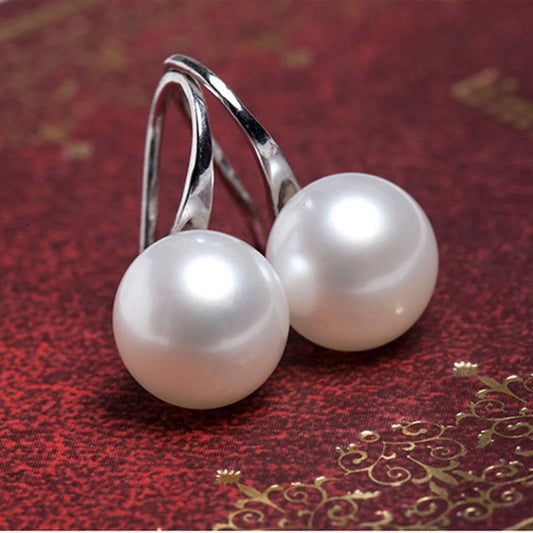 2024 Elegant Pearl Earrings for Women Jewelry Accessories Anniversary Party Girl Gift Cute Women Stud Earrings